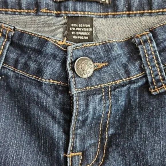 Dots Jeans Women's Size 12 Regular (W34xL28) Tapered Leg Stretch Dark Wash Blue - Picture 11 of 16